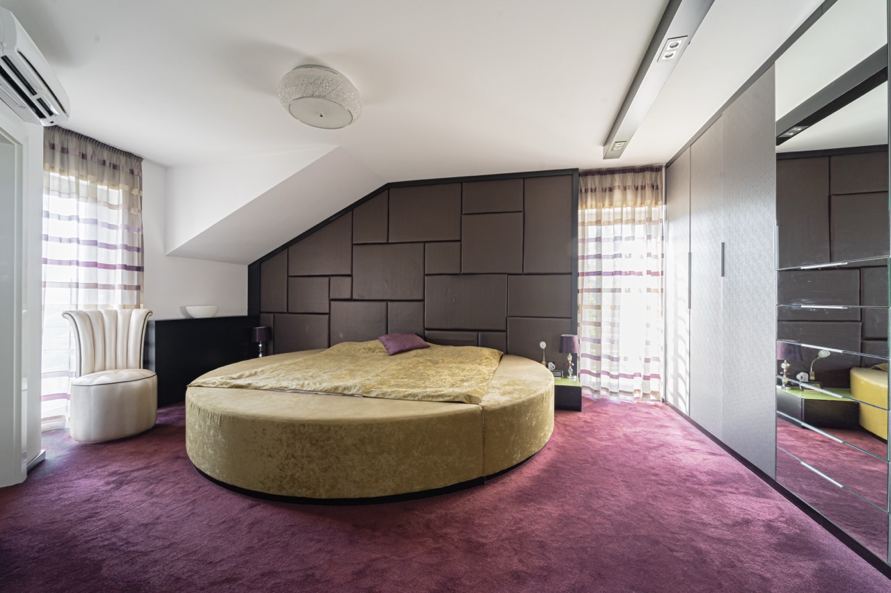 Luxus hálószoba egyedi designnal